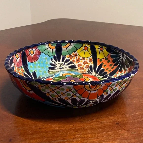 Handmade Mexican Ceramic Decorative Bowl - Picture 1 of 10